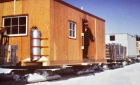 Living quarters of a tractor train