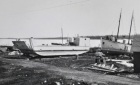 Barge and schooner lay side by side