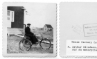 Father Bilodeau and his motorbike