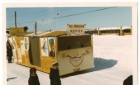 Winter parade float during Christmas