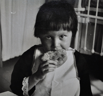 Young girl in residential school